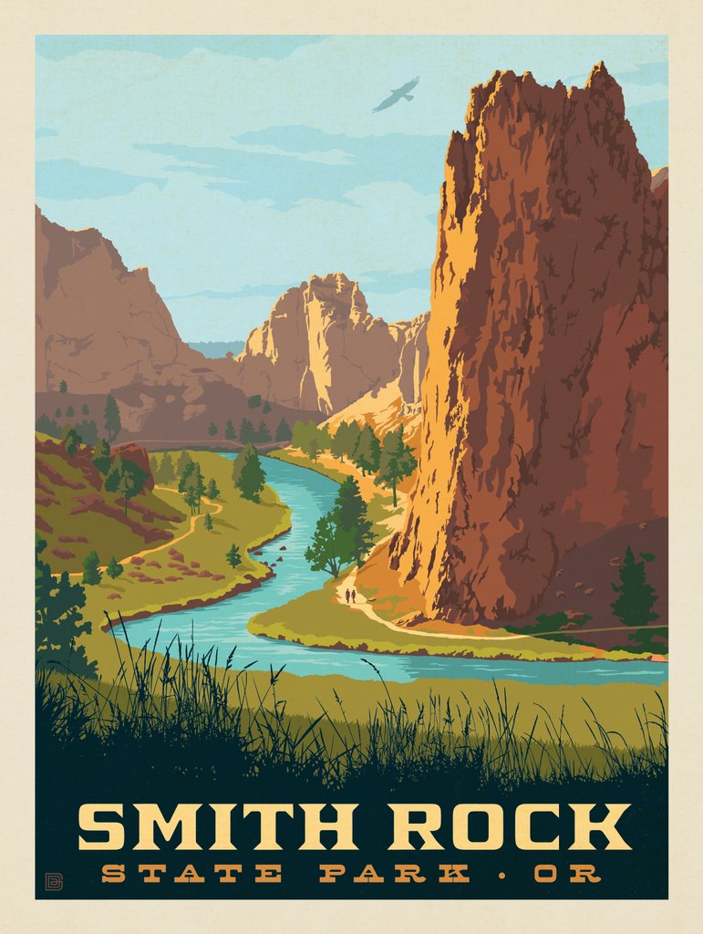 Smith Rock State Park, Oregon - Postcards - Artwork