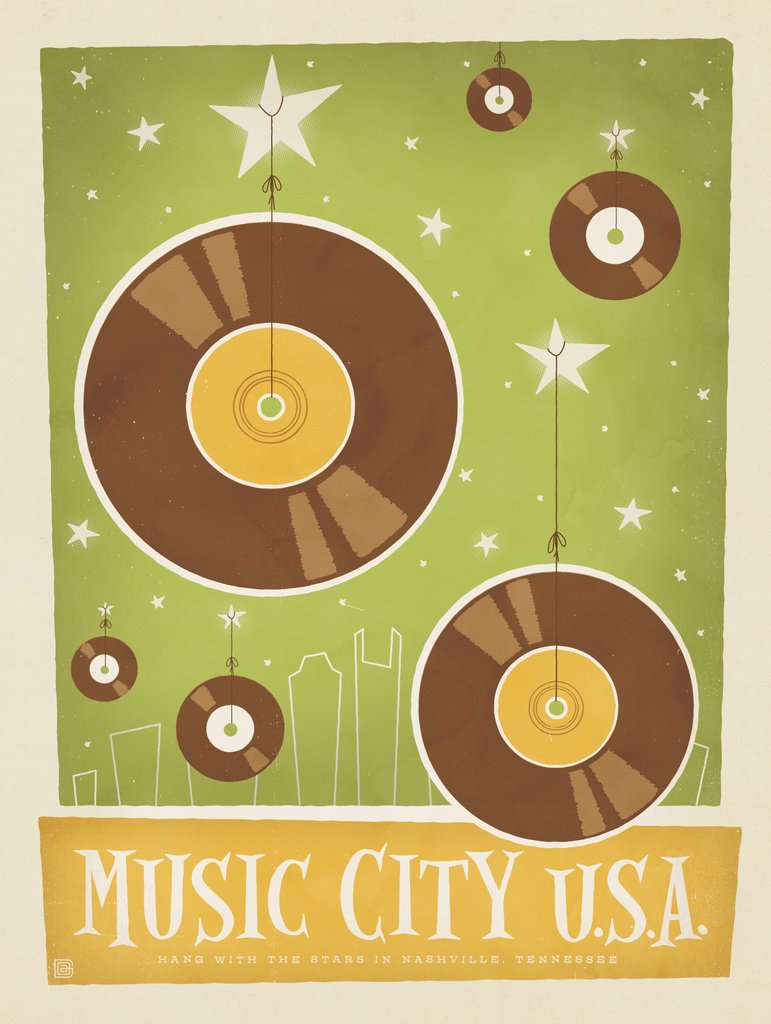 Music City (Records) - Art Print - Artwork