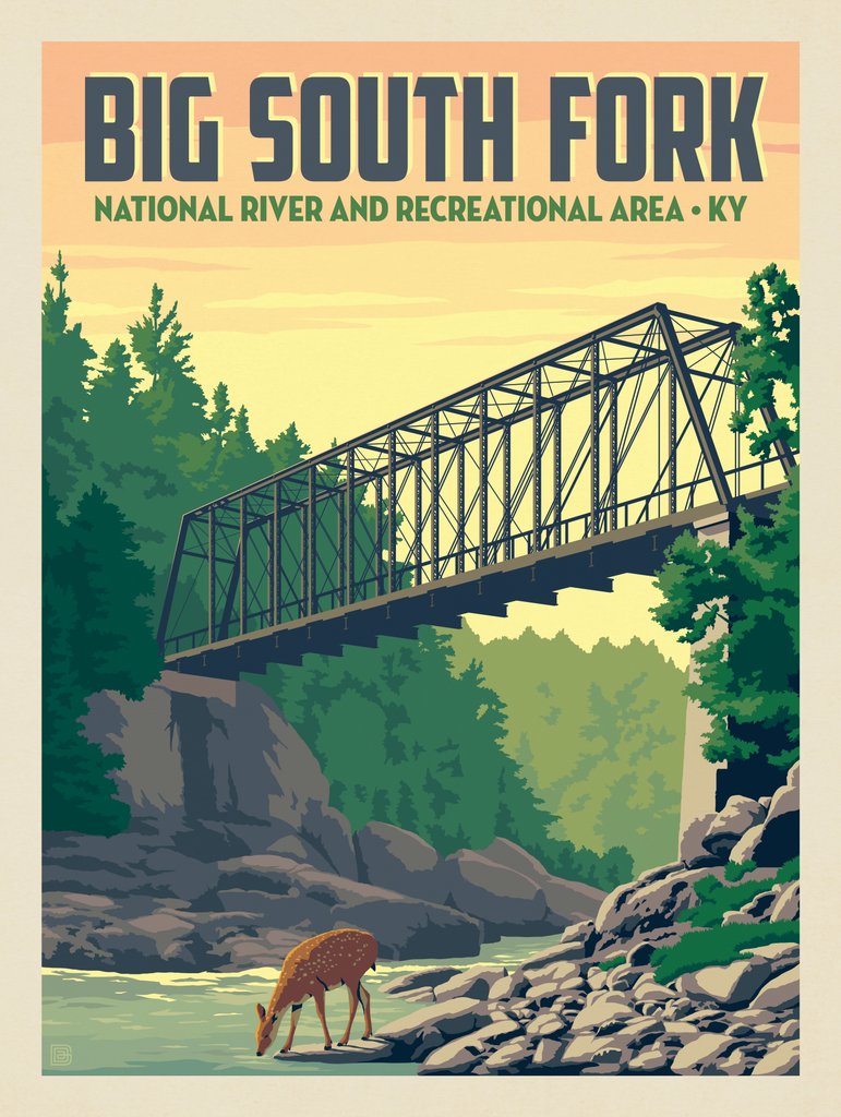 Big South Fork National River & Recreational Area, KY - Canvas - Artwork