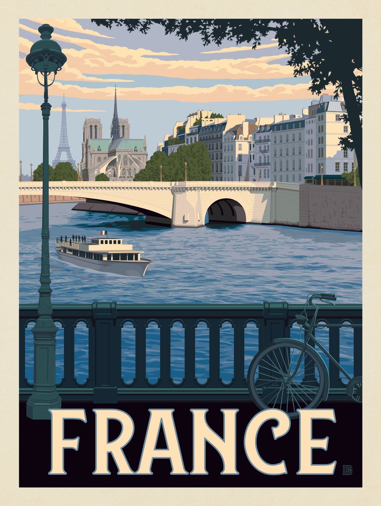 France: On The Seine - Art Print - Artwork