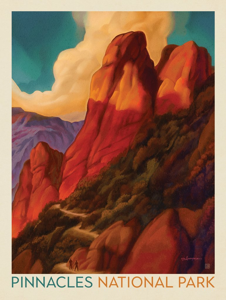 Pinnacles National Park: Desert Shadows - Canvas - Artwork
