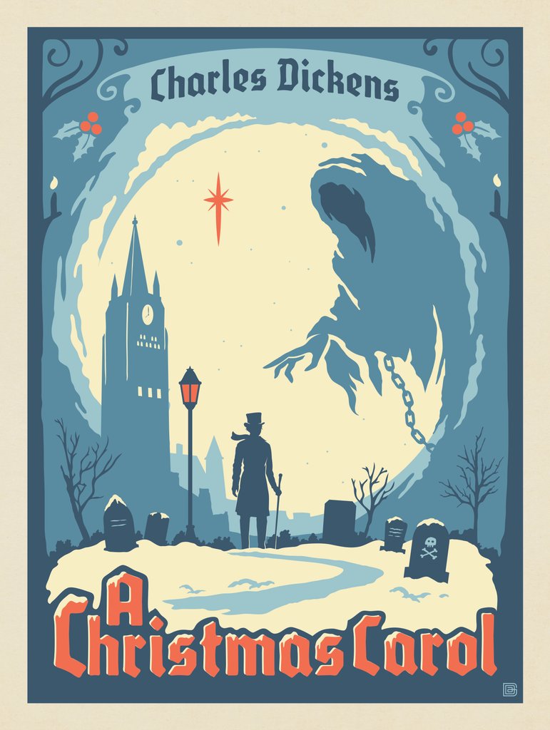 A Christmas Carol: Charles Dickens - Art Print - Artwork