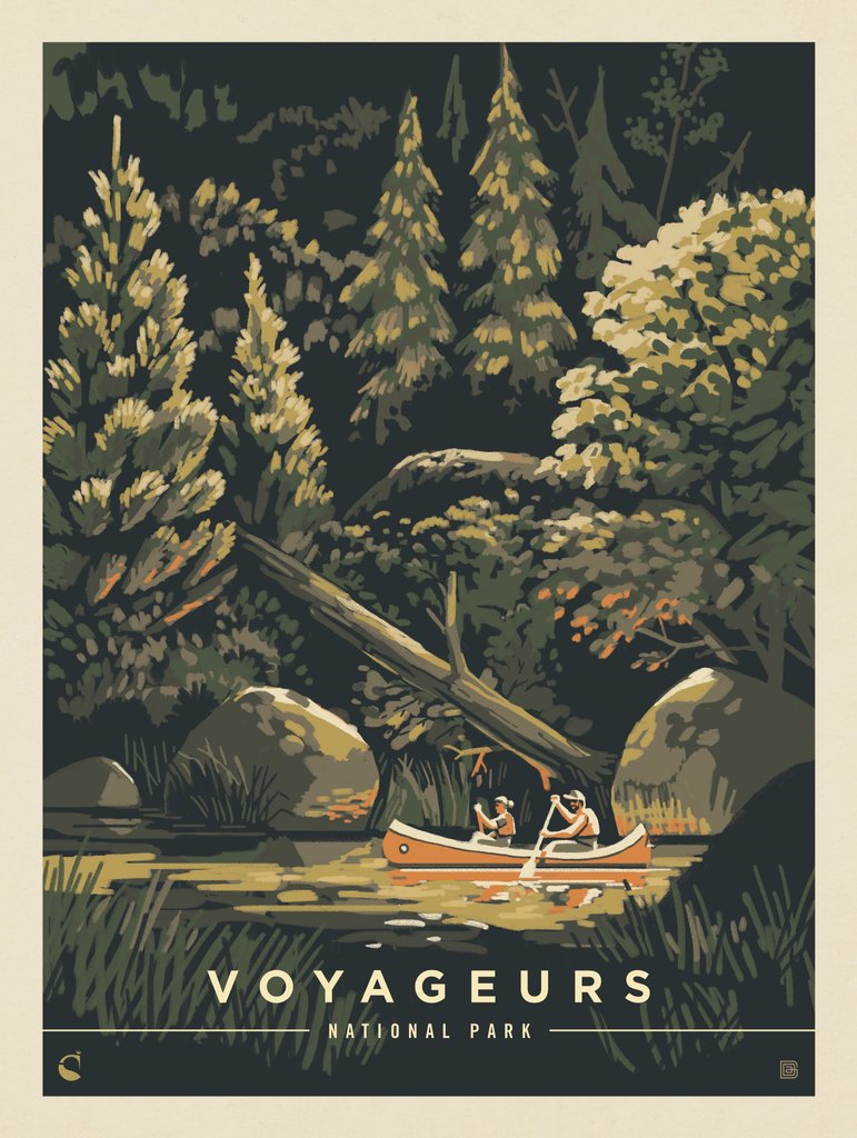 Voyageurs National Park: Secret Cove - Postcards - Artwork