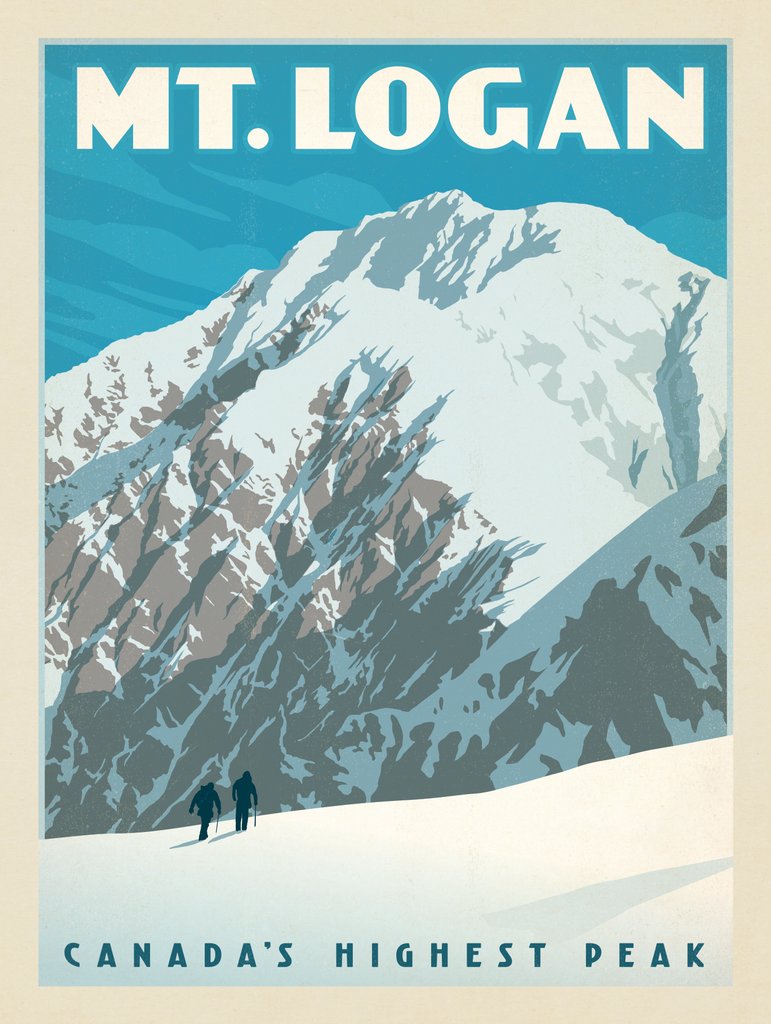 Canada: Mt. Logan - Postcards - Artwork