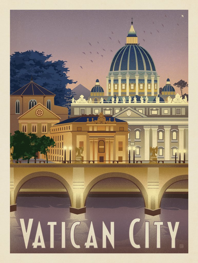 Italy: Vatican City - Canvas - Artwork
