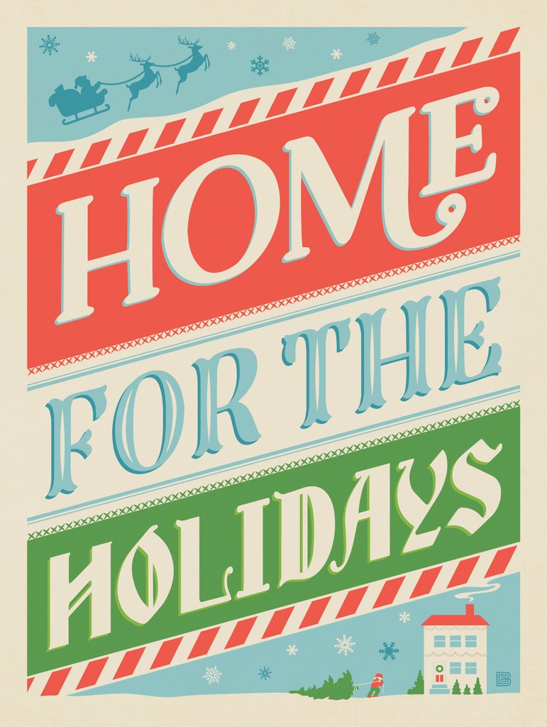 Home For The Holidays - Canvas - Artwork