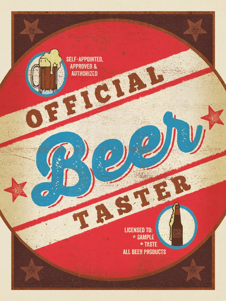 Self-Appointed Official Beer Taster - Canvas - Artwork