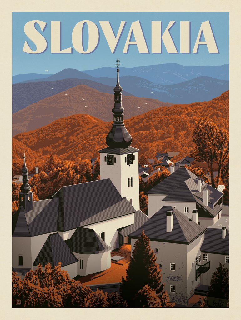 Slovakia - Canvas - Artwork