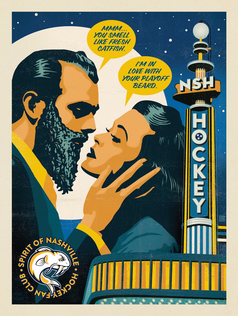 Spirit Of Nashville Hockey Fan Club: Vintage Belle Meade Theatre - Metal Sign - Artwork