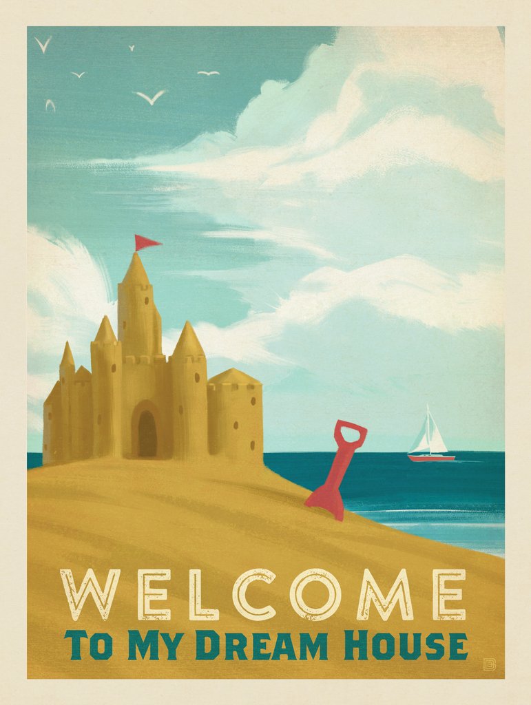 My Dream House (Sand Castle) - Art Print - Artwork