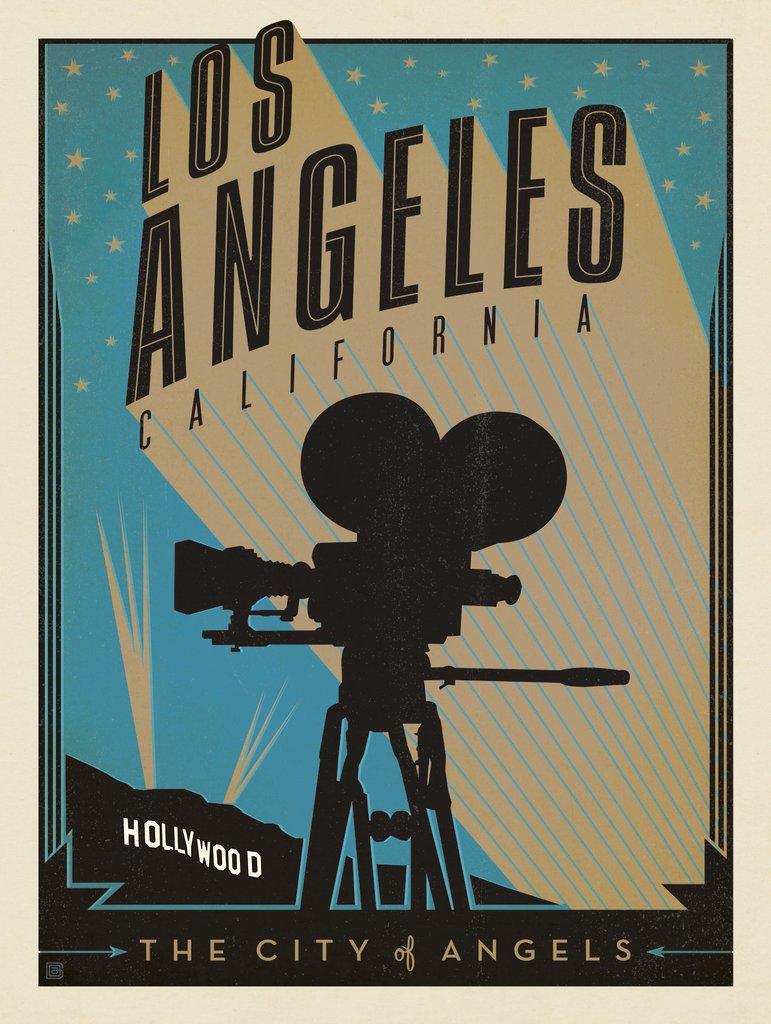 Los Angeles: Print Shop - Art Print - Artwork