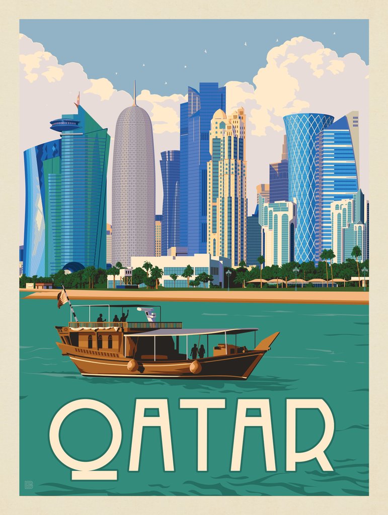 Qatar - Postcards - Artwork