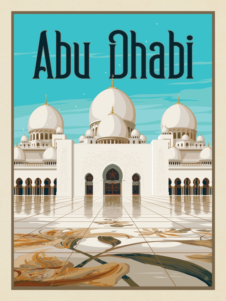 Abu Dhabi - Art Print - Artwork