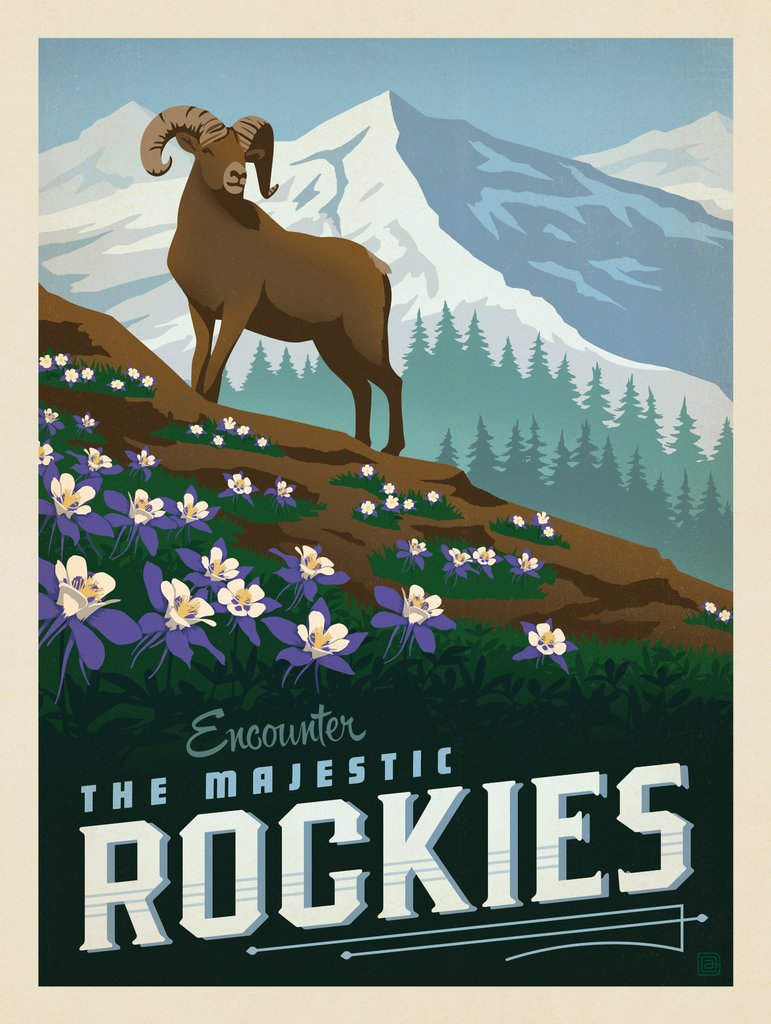 Macy's Flower Show: Rockies - Notecards - Artwork
