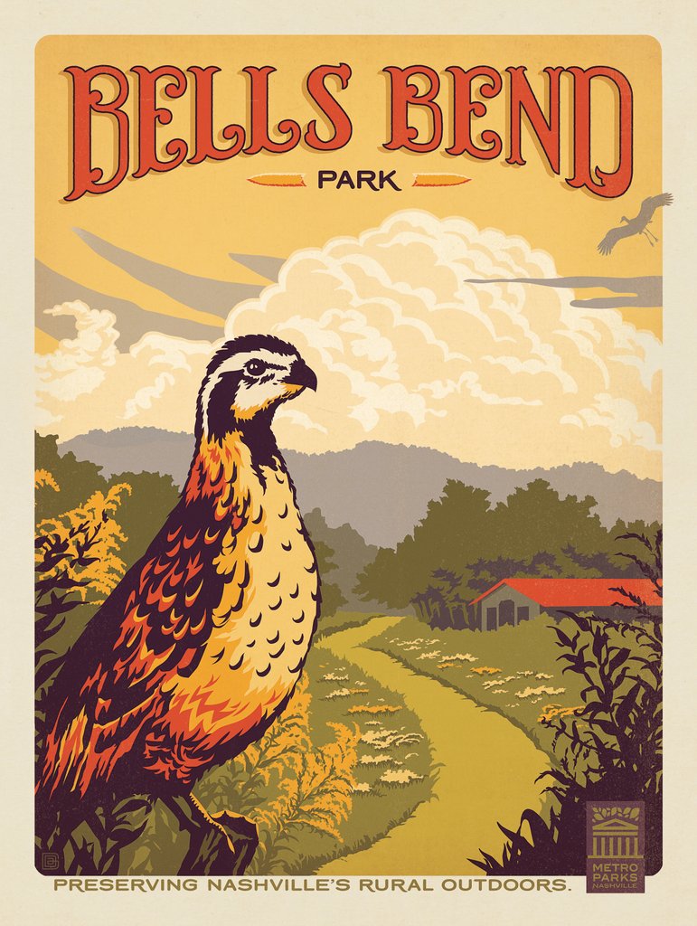 Metro Parks: Bells Bend - Canvas - Artwork