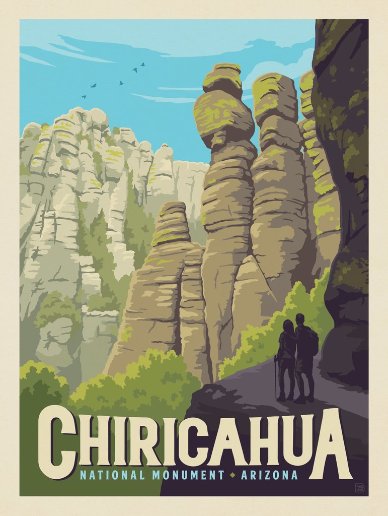 Chiricahua National Monument, Arizona - Canvas - Artwork