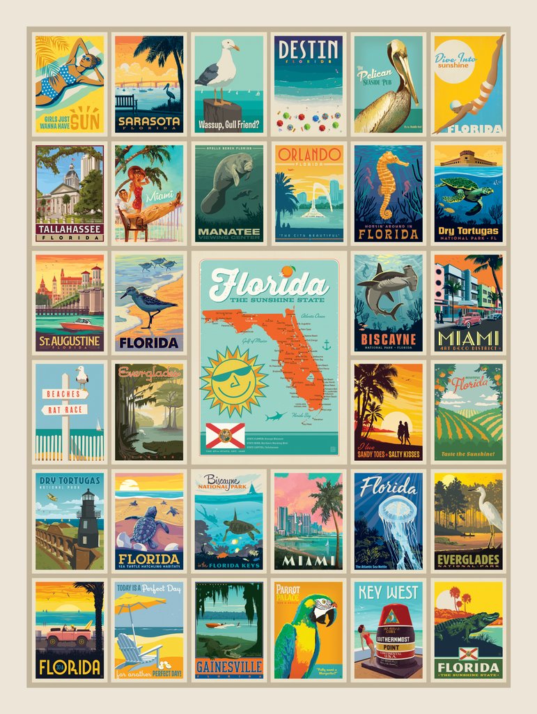 Florida: Multi-Image Print - Art Print - Artwork