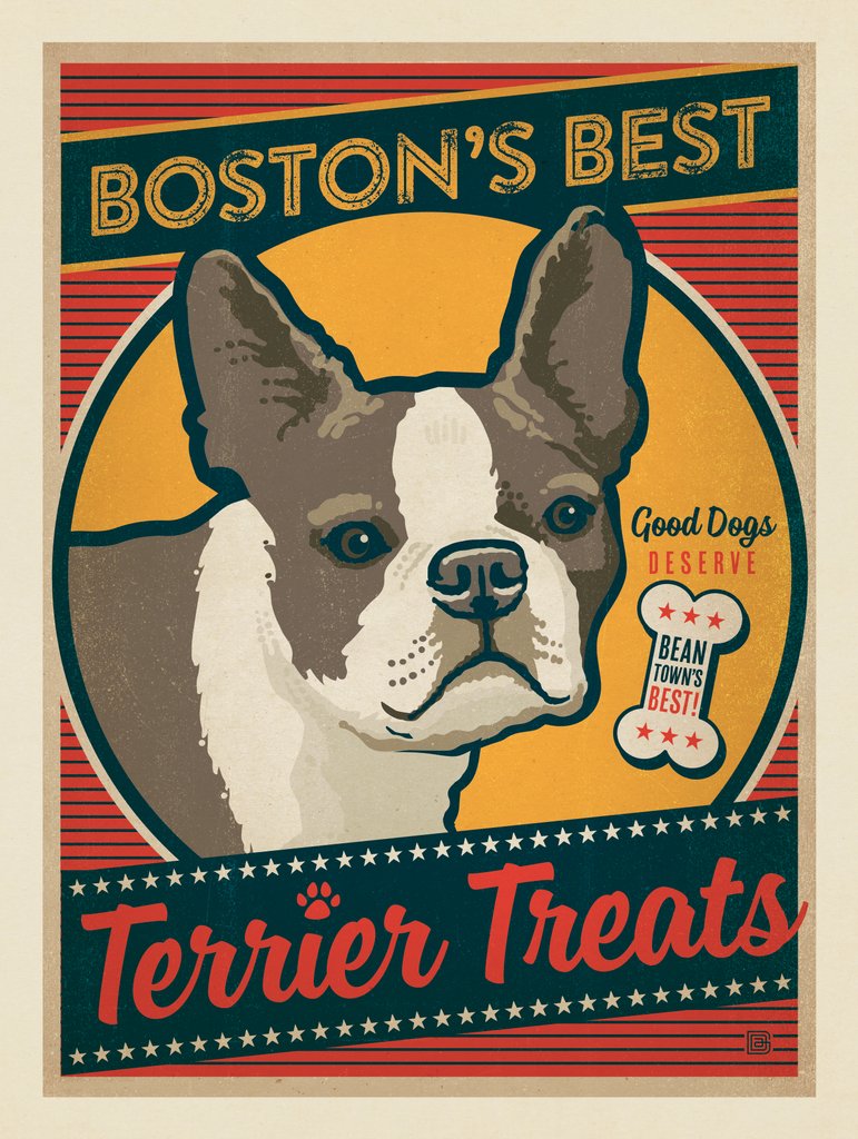 Boston’s Best Terrier Treats - Notecards - Artwork