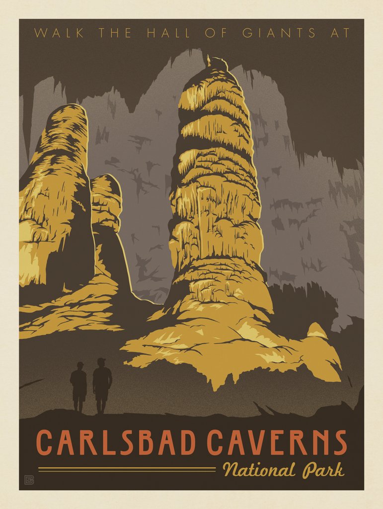 Carlsbad Caverns National Park: Hall of Giants - Canvas - Artwork