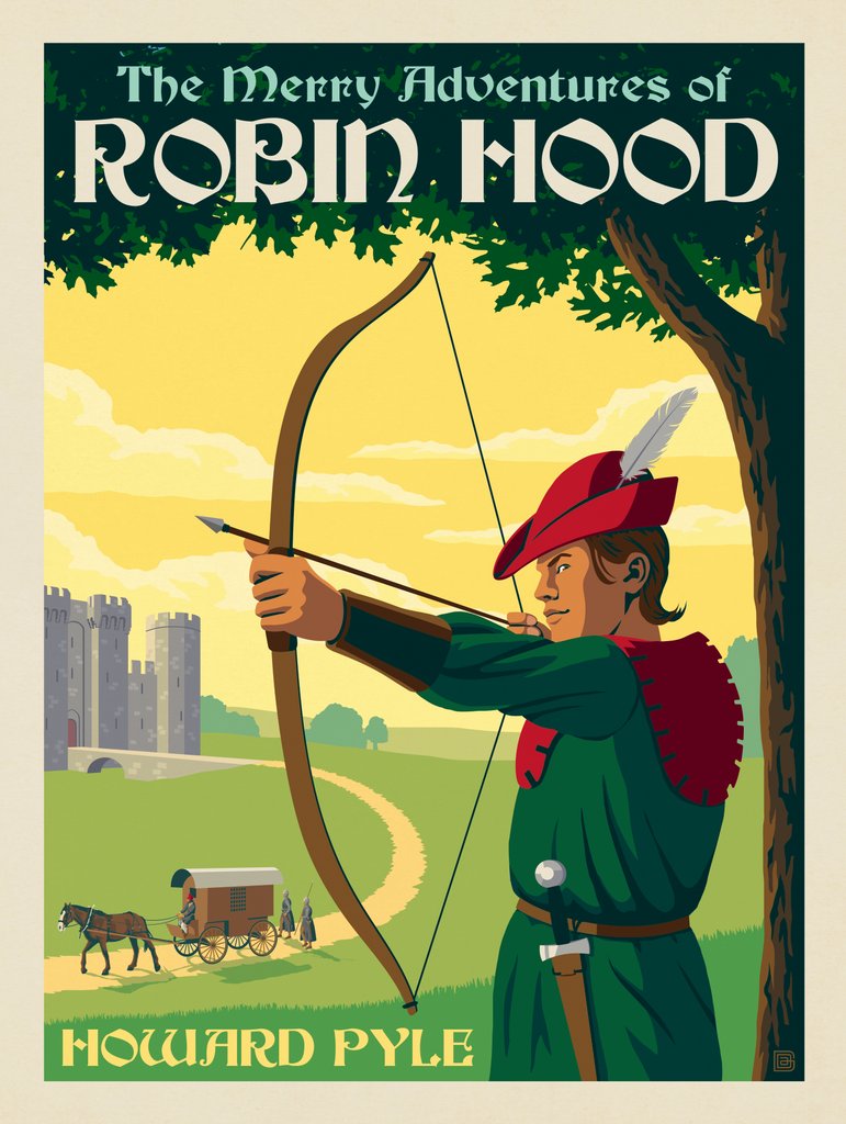 Robin Hood: Howard Pyle - Postcards - Artwork