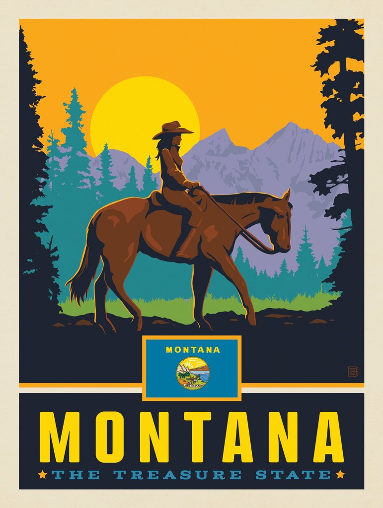 Montana State Pride - Art Print - Artwork