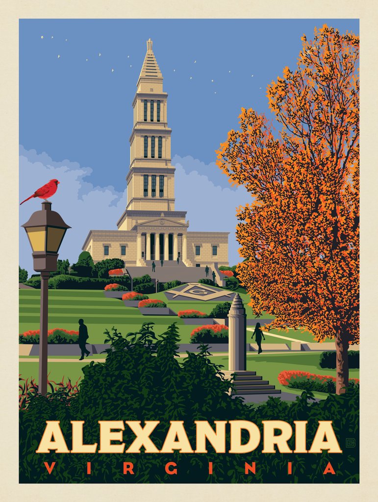 Alexandria, Virginia - Postcards - Artwork