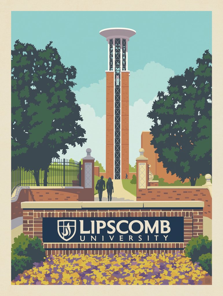 Lipscomb University: Bell Tower - Canvas - Artwork