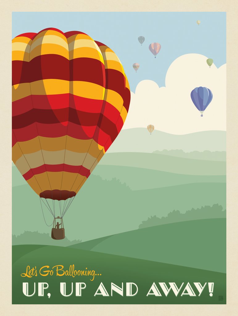 Hot Air Ballooning - Notecards - Artwork