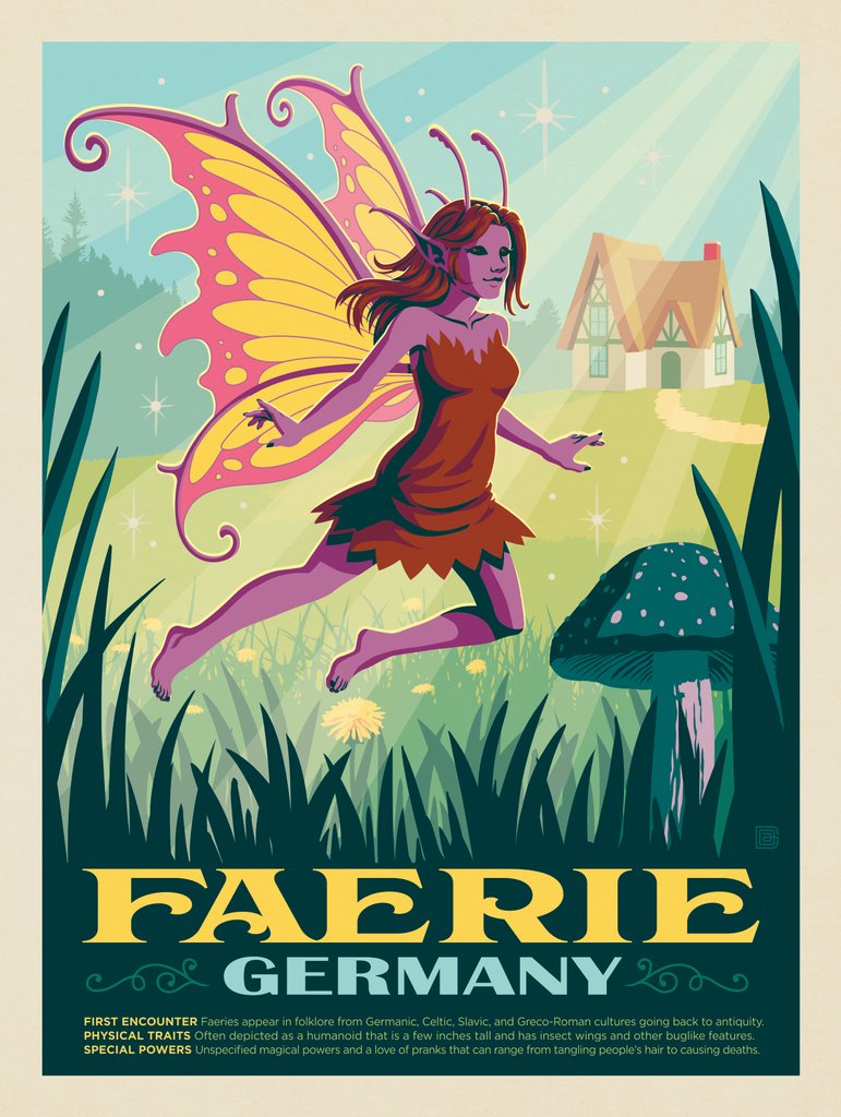 Mythical Creatures: Faerie (Germany) - Canvas - Artwork