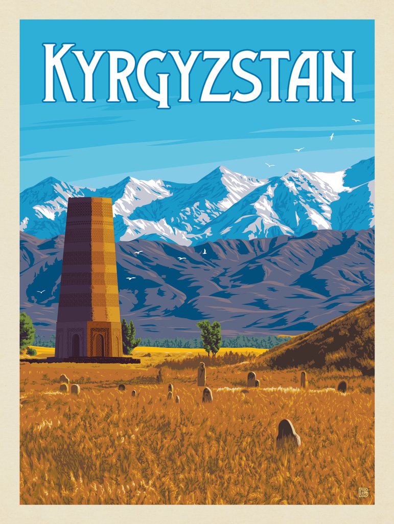 Kyrgyzstan - Postcards - Artwork