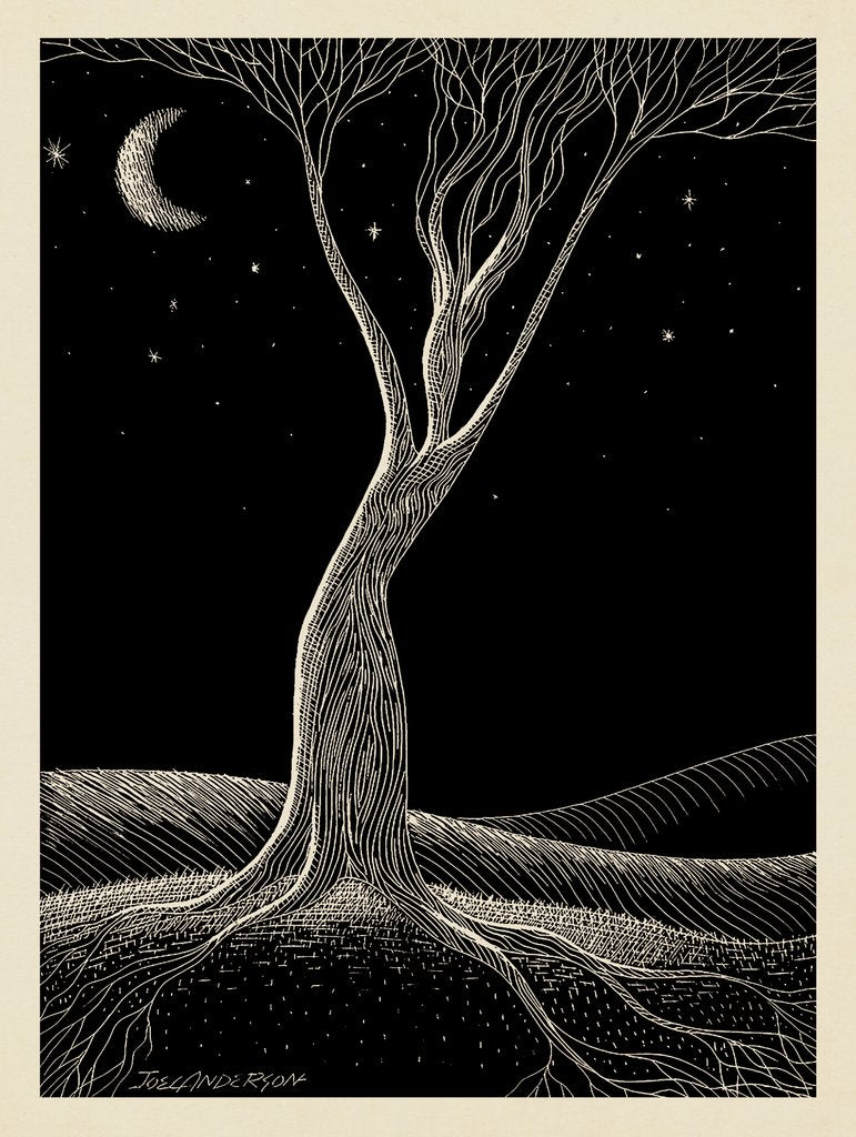 Scratchboard: Midnight Maiden - Postcards - Artwork