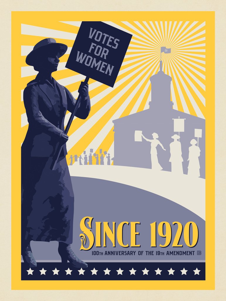 Since 1920: 100th Anniversary Of The 19th Amendment - Canvas - Artwork