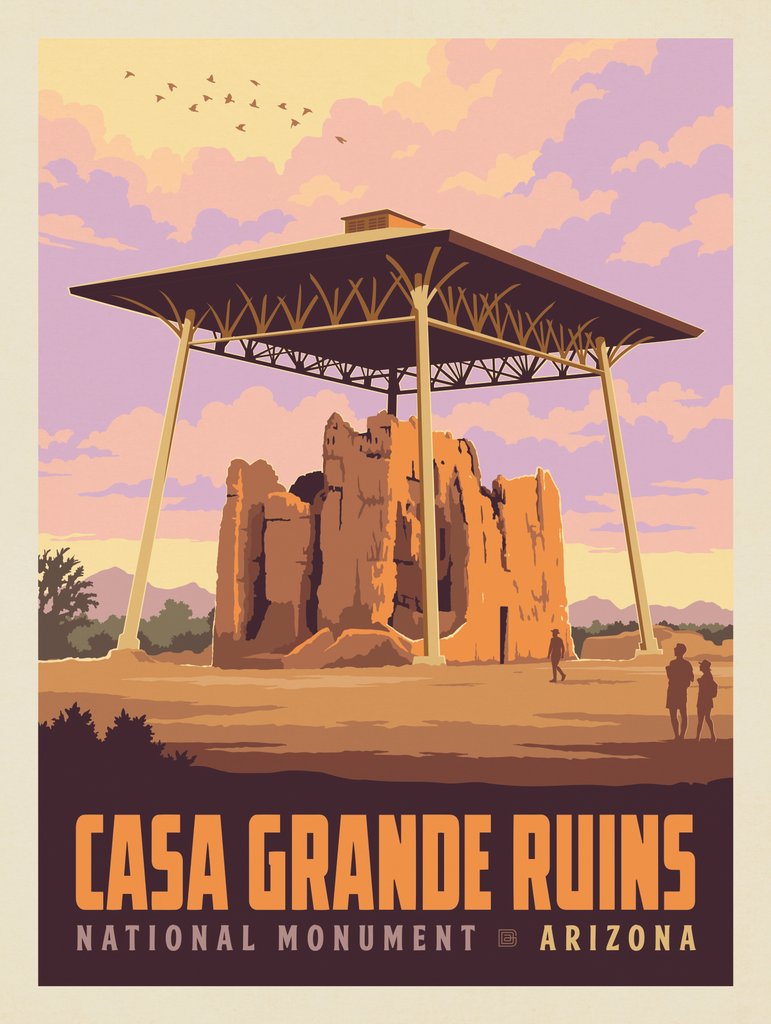Casa Grande Ruins National Monument, AZ - Canvas - Artwork
