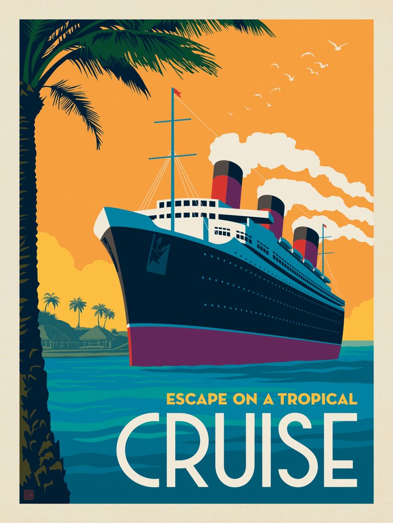 Tropical Cruise - Art Print - Artwork