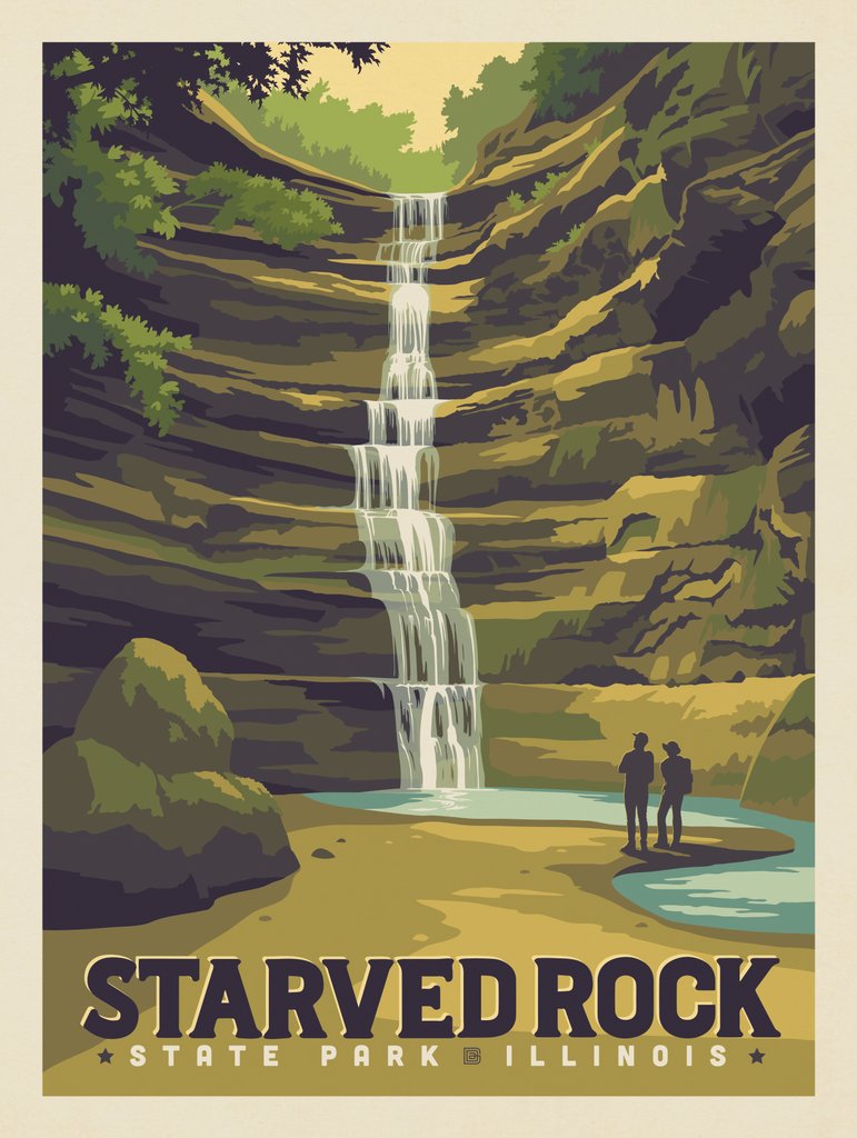 Starved Rock State Park, Illinois - Notecards - Artwork