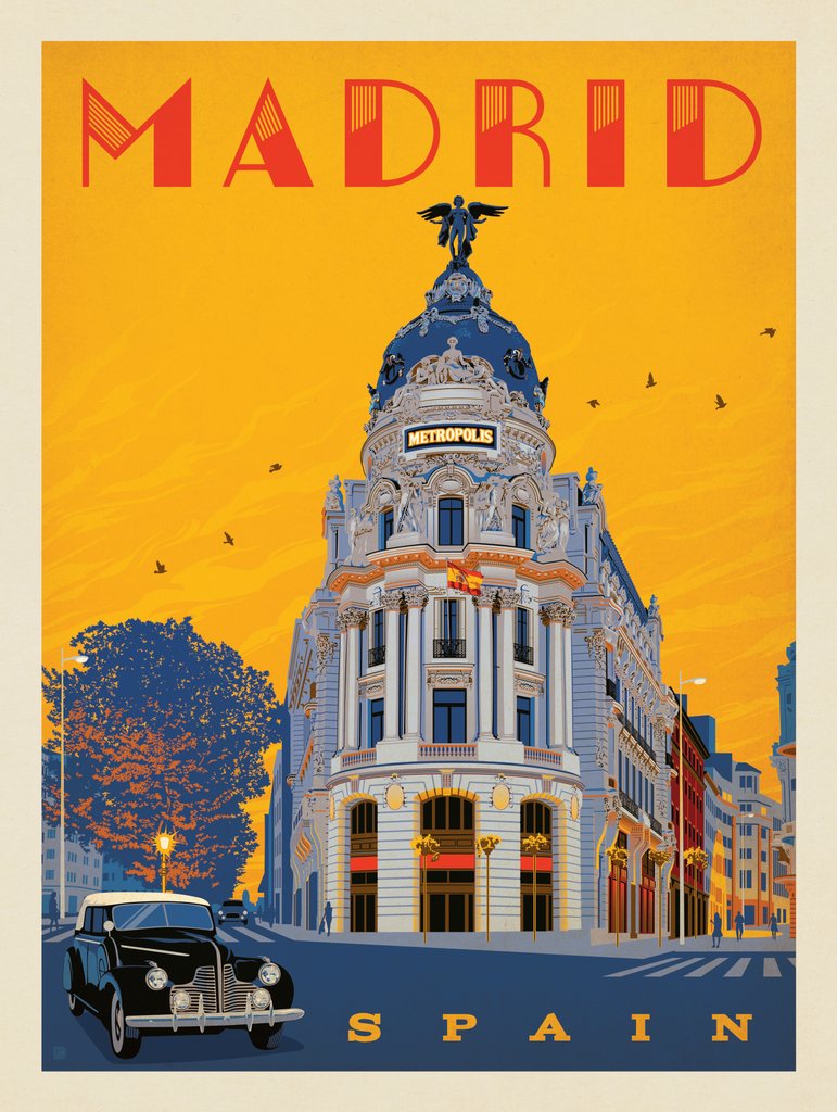 Spain: Madrid Metropolis - Art Print - Artwork