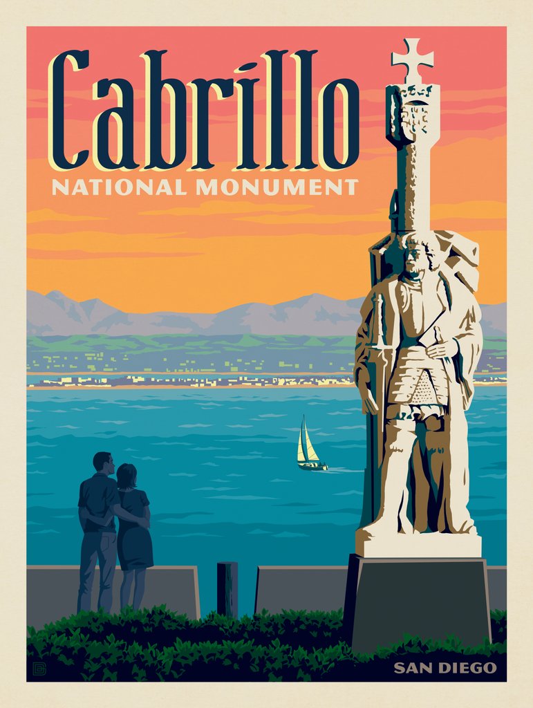 Cabrillo National Monument, California - Canvas - Artwork