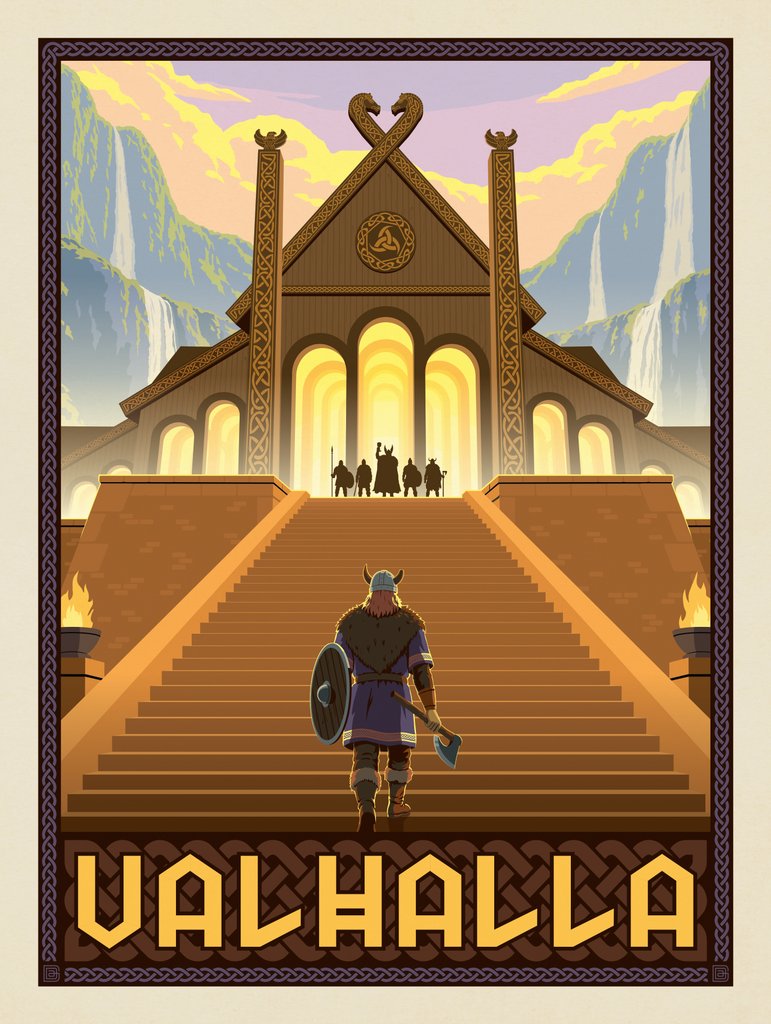 Valhalla - Postcards - Artwork