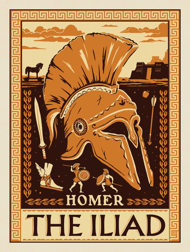 The Iliad: Homer - Postcards - Artwork