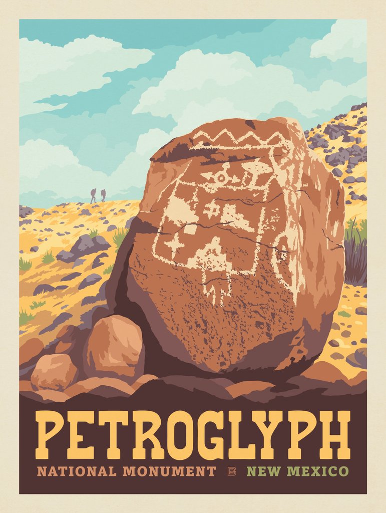 Petroglyph National Monument, New Mexico - Postcards - Artwork