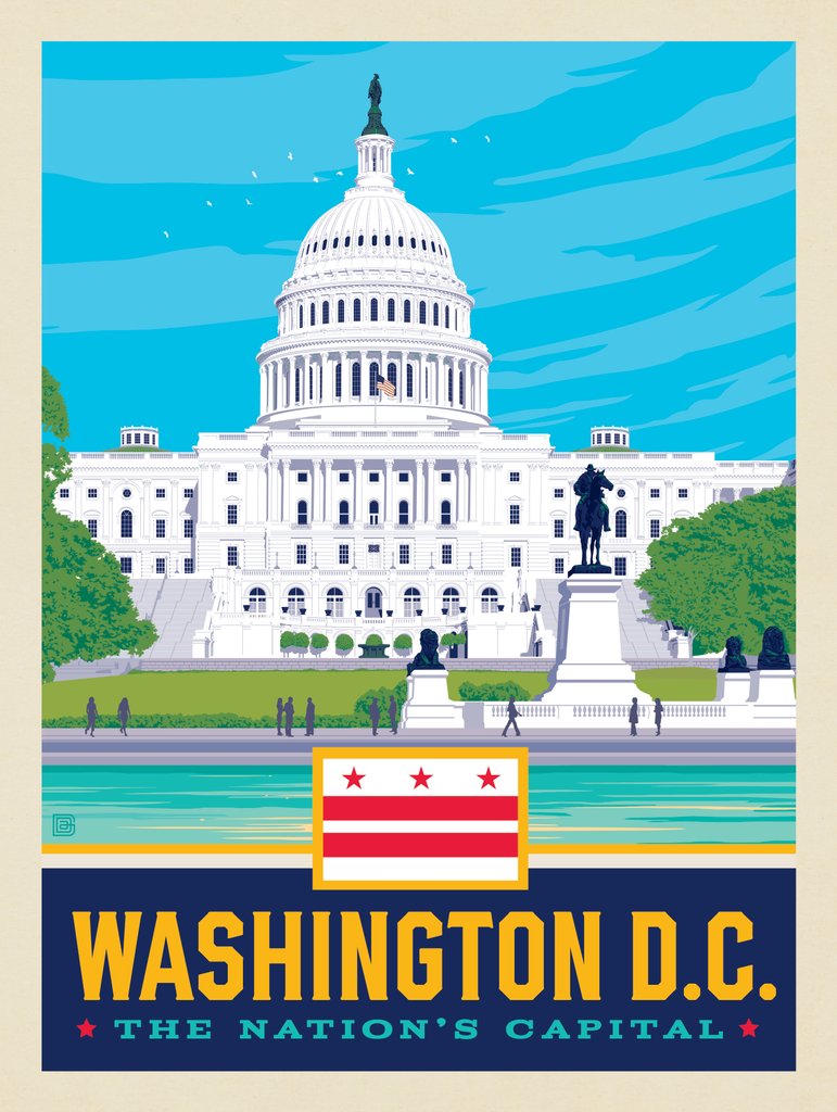 Washington, DC: State Pride - Art Print - Artwork