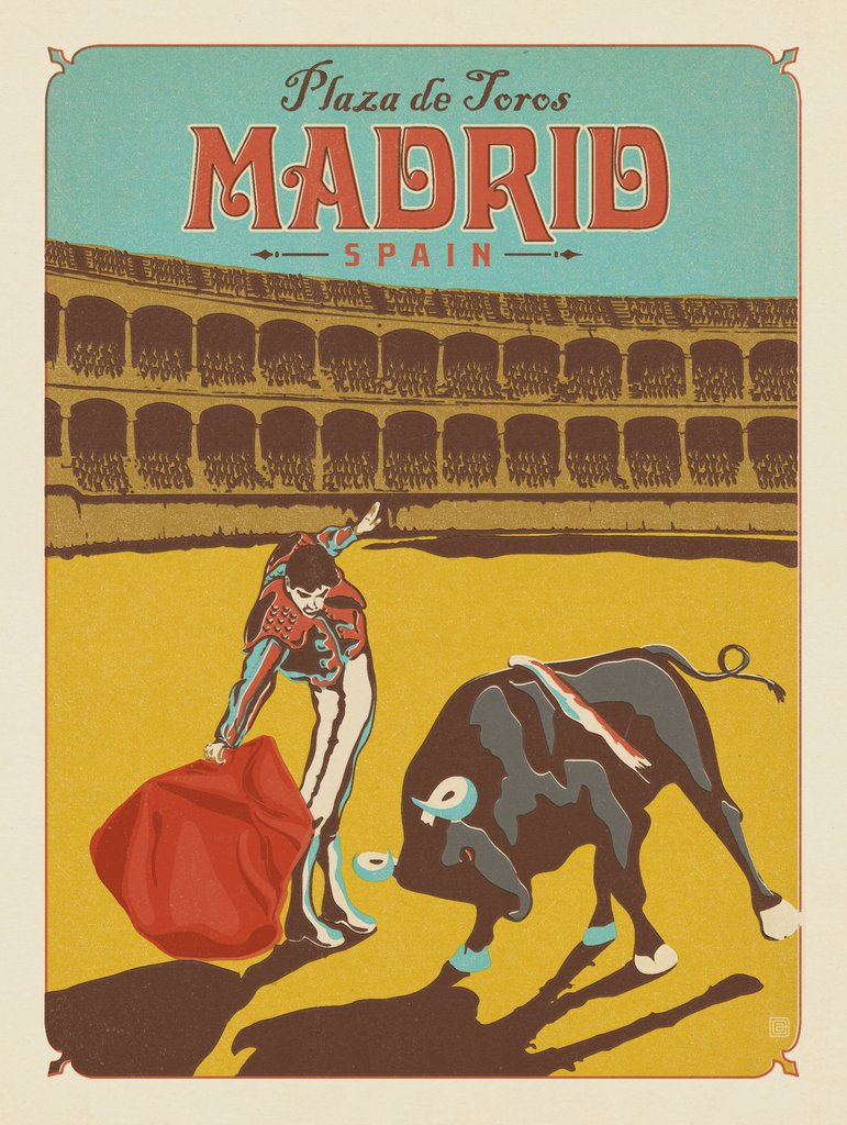Spain: Madrid - Art Print - Artwork