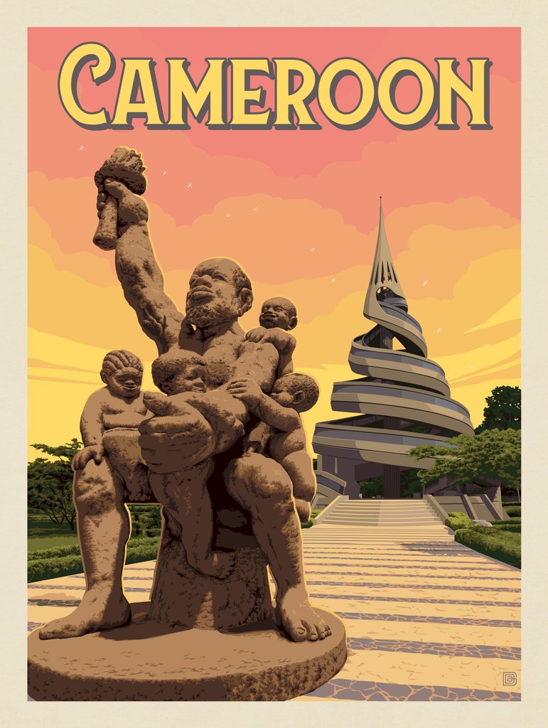 Cameroon, Africa - Canvas - Artwork