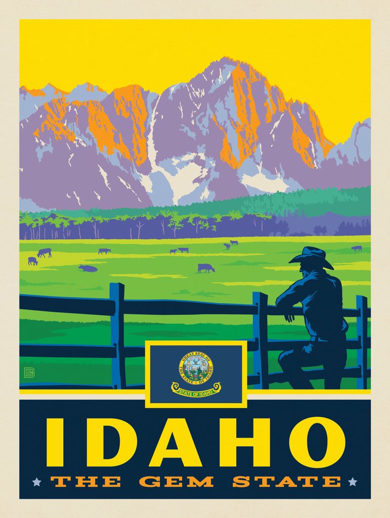 Idaho State Pride - Art Print - Artwork
