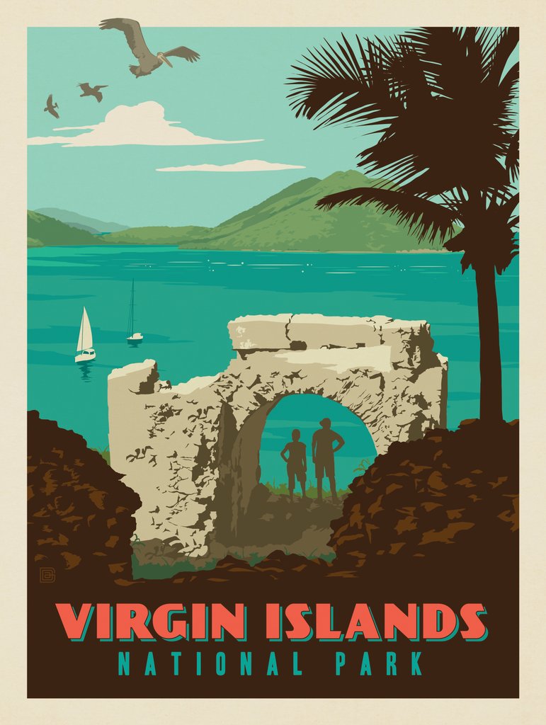 Virgin Islands National Park - Metal Sign - Artwork