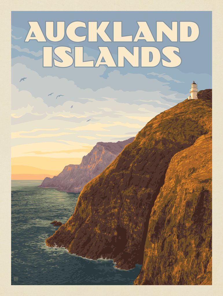 Auckland Islands - Postcards - Artwork