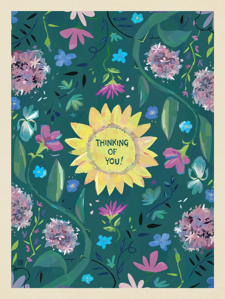 A Greeting Card: Thinking Of You! - Canvas - Artwork