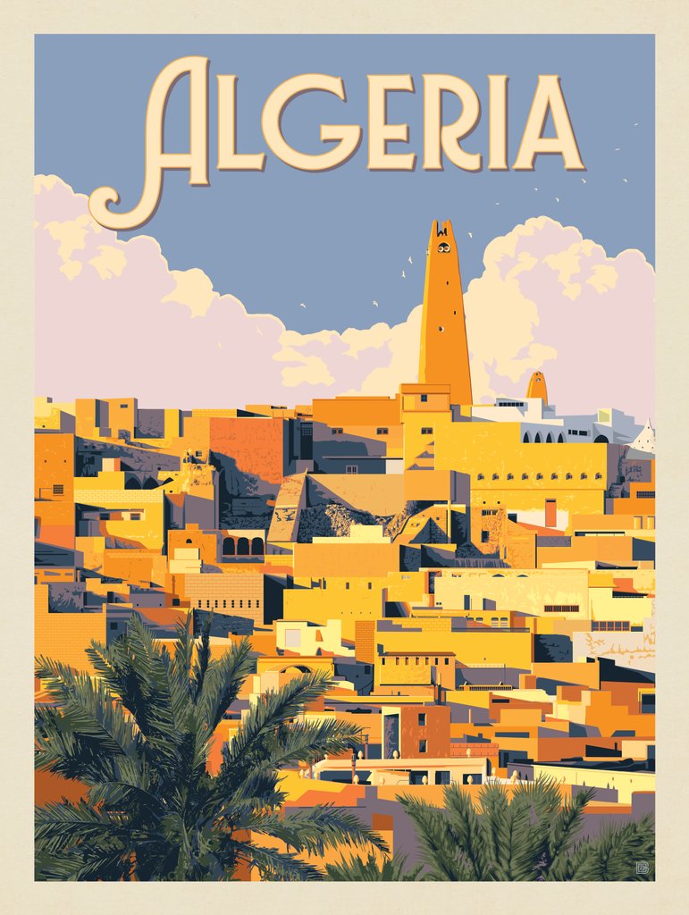 Algeria - Art Print - Artwork