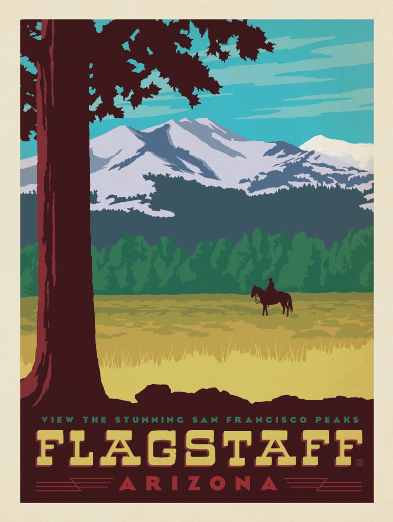 Flagstaff, AZ - Canvas - Artwork