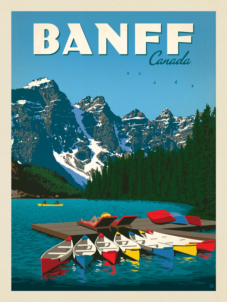Canada: Banff - Postcards - Artwork